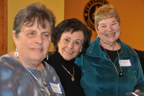 Winners of the first round were (left to right) Debbie Sklar, Rose Balzano and Miriam Lubinsky.